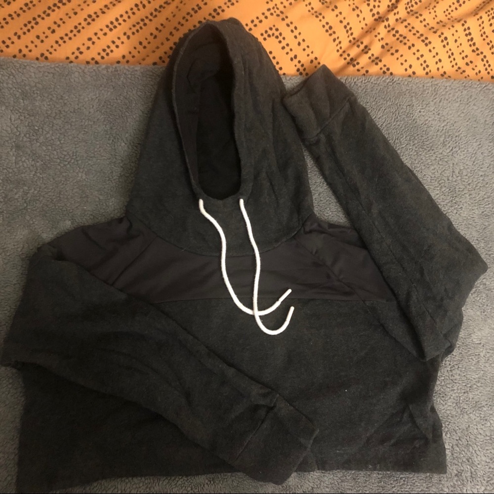 Gymshark Nikki B Gray Cropped Hoodie